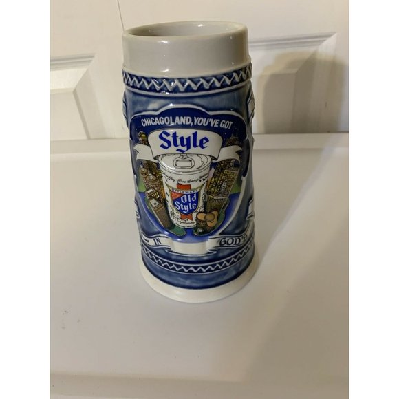 Old Style G. Heileman Beer Stein Chicago Chicagoland "You've got Style" 1982 - Picture 4 of 8
